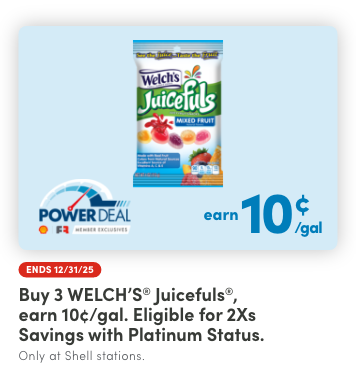 Buy 3 WELCH'S® Juicefuls®, Earn 10¢/Gal